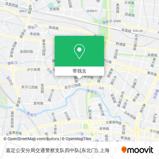 嘉定公安分局交通警察支队四中队(东北门)地图