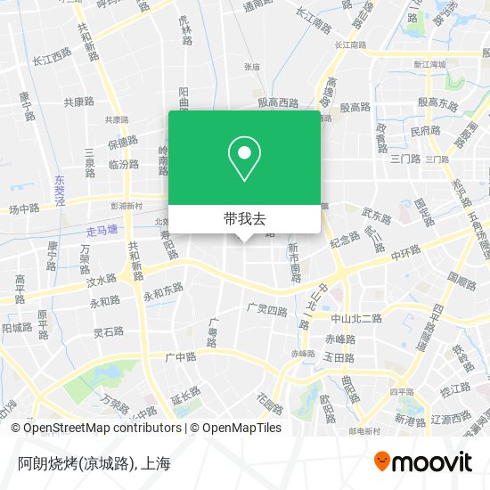 阿朗烧烤(凉城路)地图