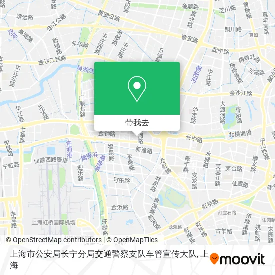 上海市公安局长宁分局交通警察支队车管宣传大队地图
