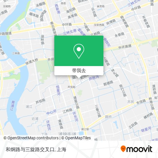 和炯路与三旋路交叉口地图