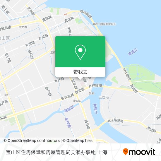 宝山区住房保障和房屋管理局吴淞办事处地图