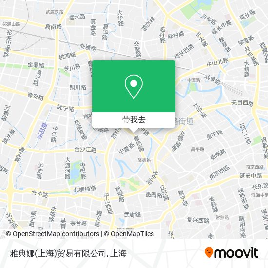 雅典娜(上海)贸易有限公司地图