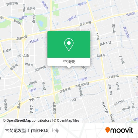 古梵尼发型工作室NO.5地图