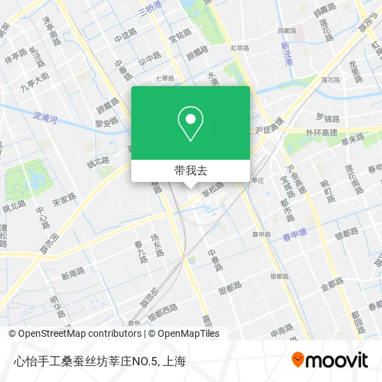 心怡手工桑蚕丝坊莘庄NO.5地图