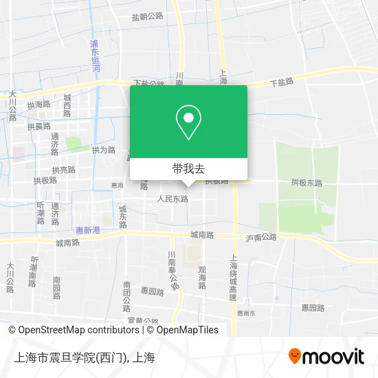 上海市震旦学院(西门)地图