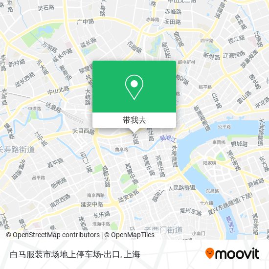 白马服装市场地上停车场-出口地图