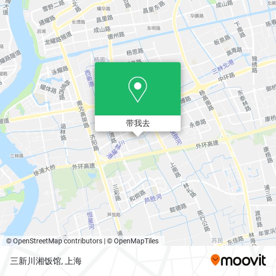 三新川湘饭馆地图