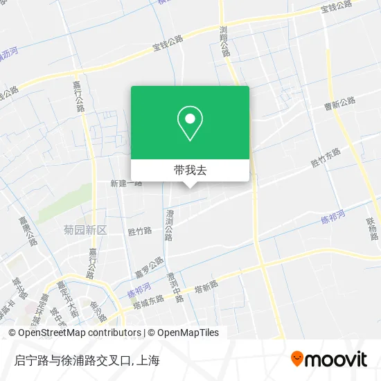 启宁路与徐浦路交叉口地图