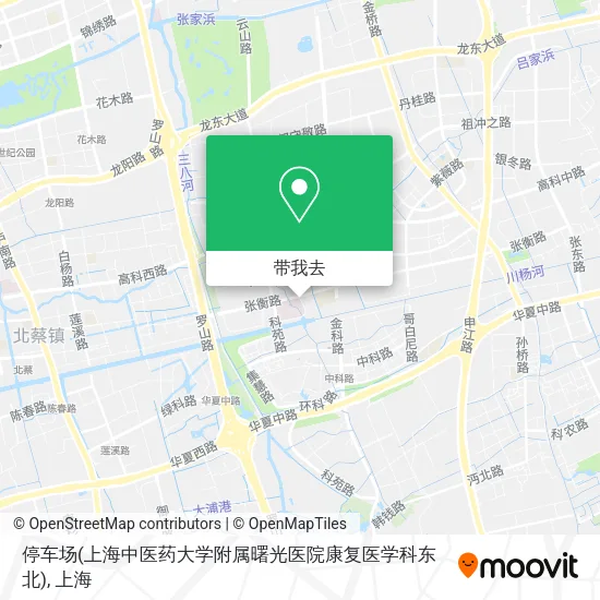 停车场(上海中医药大学附属曙光医院康复医学科东北)地图
