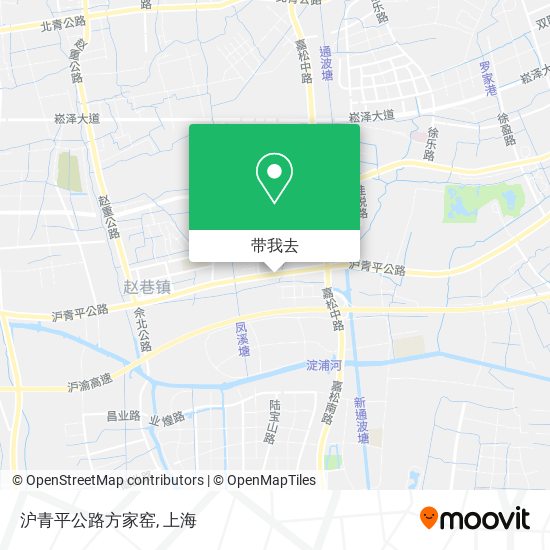沪青平公路方家窑地图