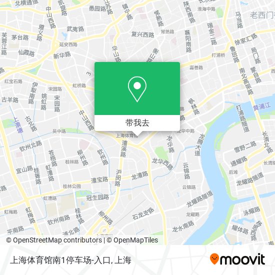上海体育馆南1停车场-入口地图