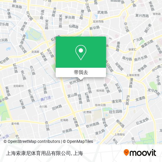 上海索康尼体育用品有限公司地图