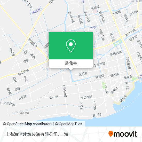 上海海湾建筑装潢有限公司地图
