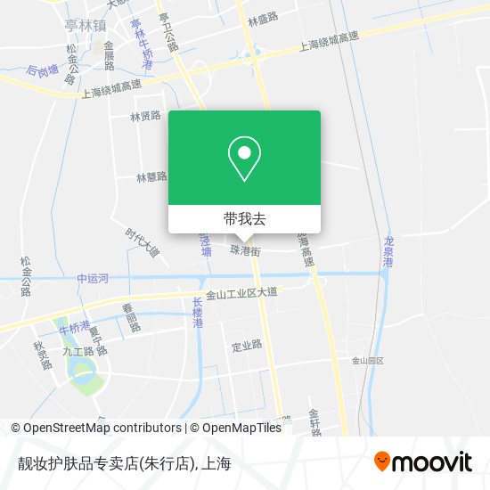 靓妆护肤品专卖店(朱行店)地图