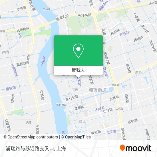 浦瑞路与苏近路交叉口地图