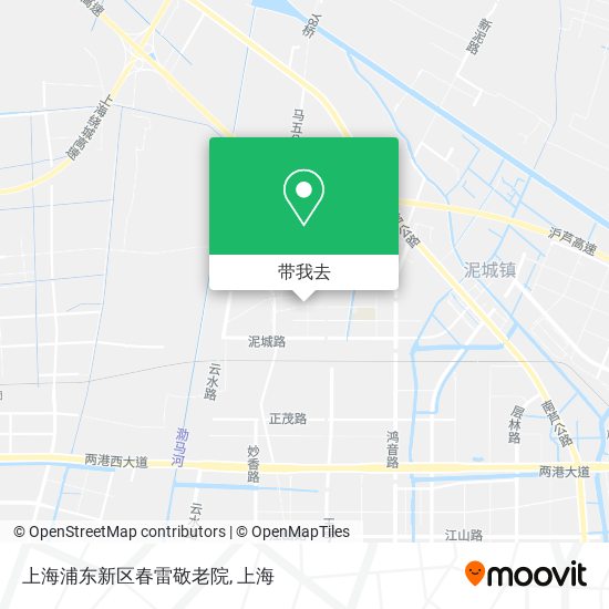 上海浦东新区春雷敬老院地图