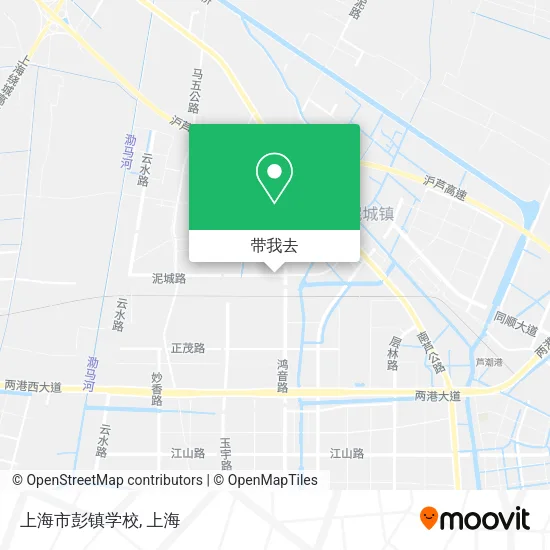 上海市彭镇学校地图