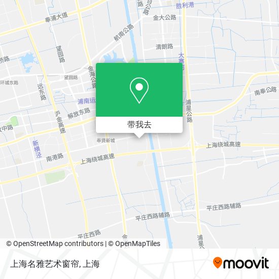 上海名雅艺术窗帘地图