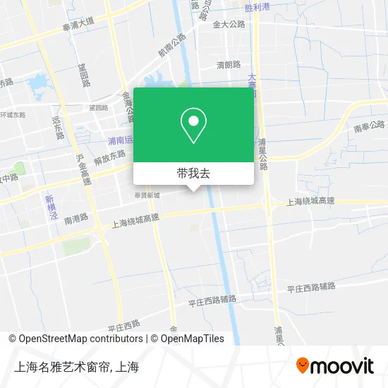 上海名雅艺术窗帘地图