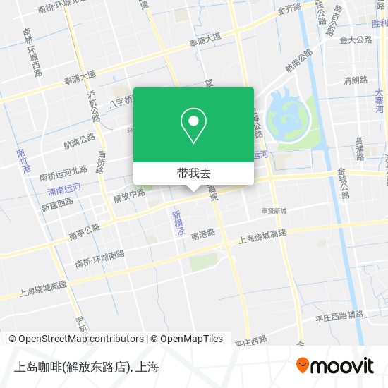 上岛咖啡(解放东路店)地图