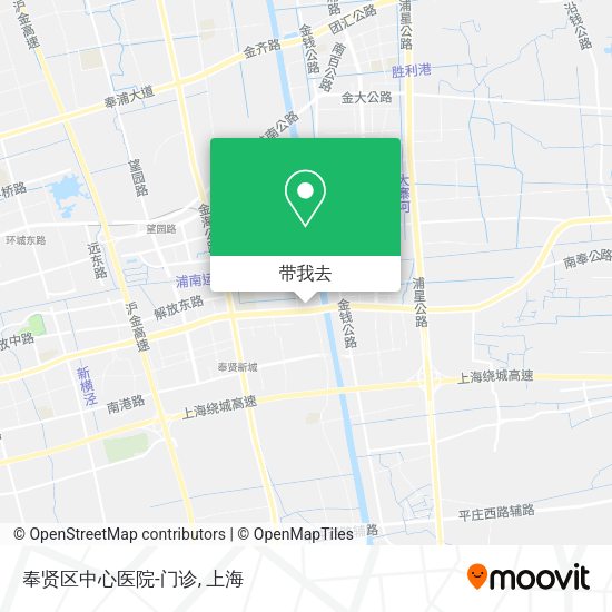奉贤区中心医院-门诊地图