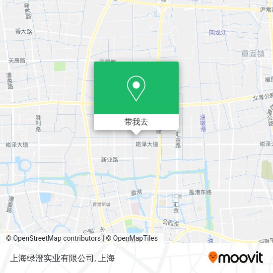 上海绿澄实业有限公司地图