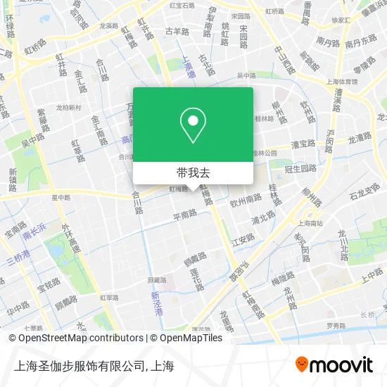上海圣伽步服饰有限公司地图