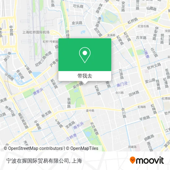 宁波在握国际贸易有限公司地图