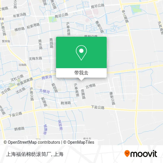 上海福佑棉纺滚筒厂地图