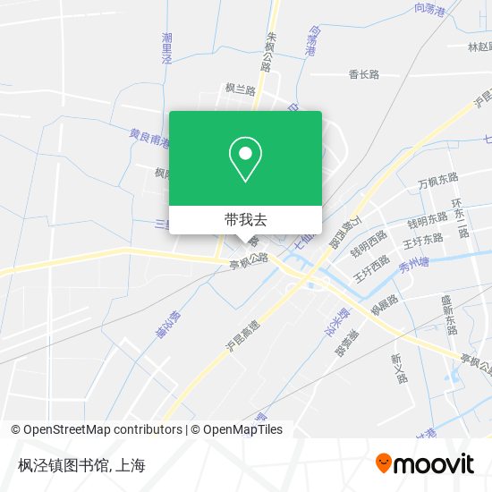 枫泾镇图书馆地图
