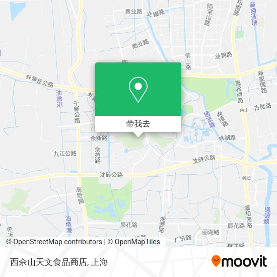 西佘山天文食品商店地图