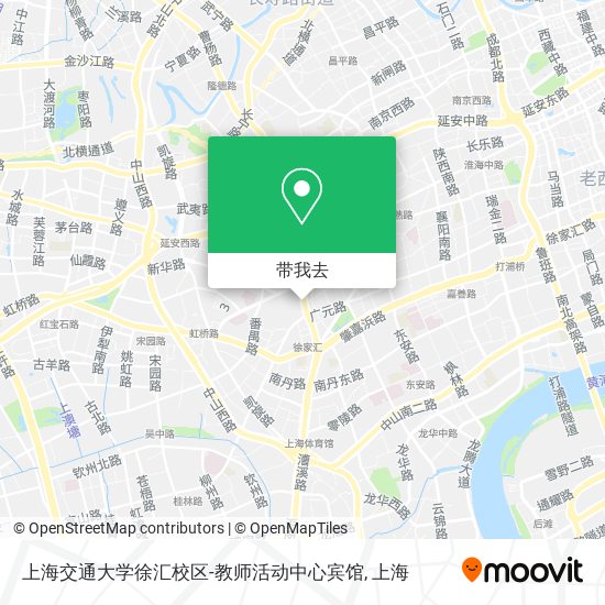 上海交通大学徐汇校区-教师活动中心宾馆地图