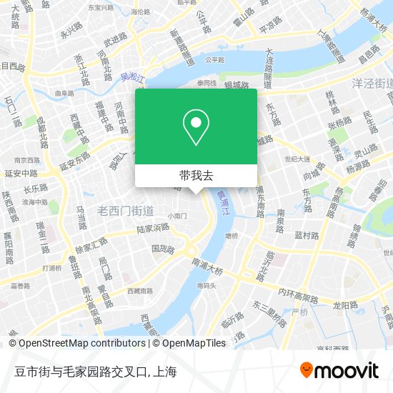 豆市街与毛家园路交叉口地图
