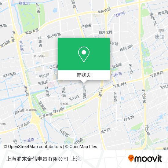 上海浦东金伟电器有限公司地图