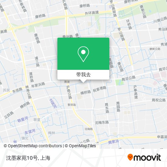 沈墨家苑10号地图