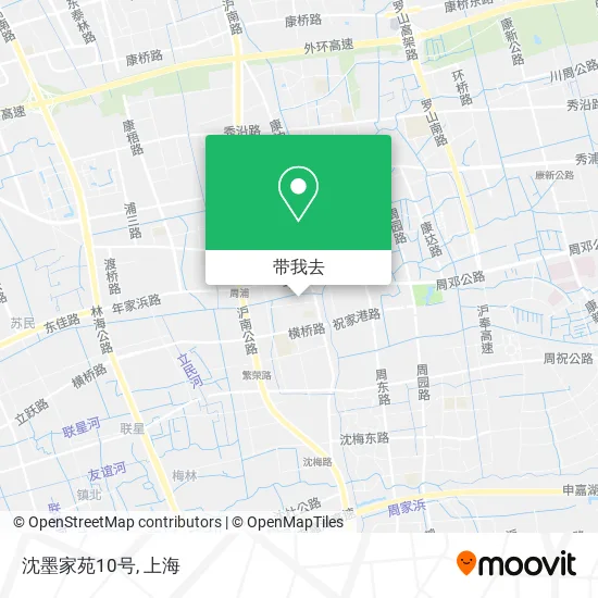 沈墨家苑10号地图