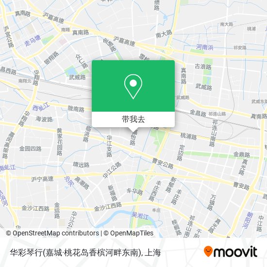 华彩琴行(嘉城·桃花岛香槟河畔东南)地图