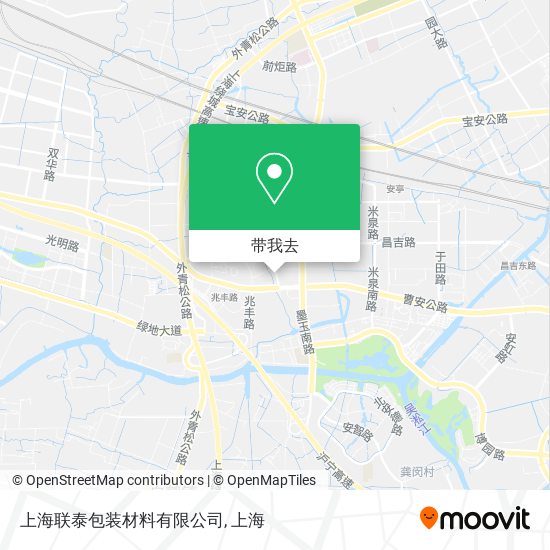上海联泰包装材料有限公司地图