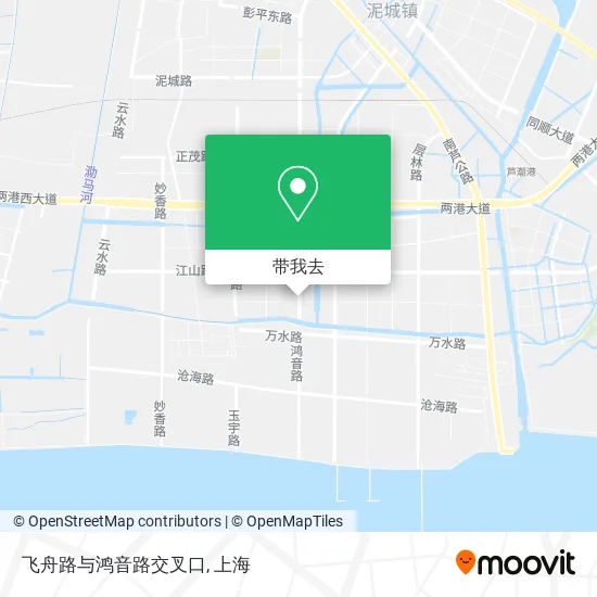 飞舟路与鸿音路交叉口地图
