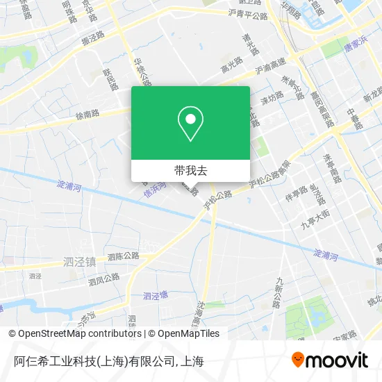 阿仨希工业科技(上海)有限公司地图