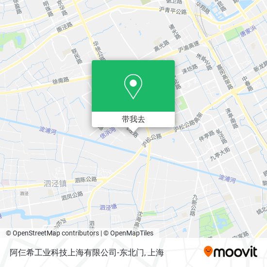 阿仨希工业科技上海有限公司-东北门地图