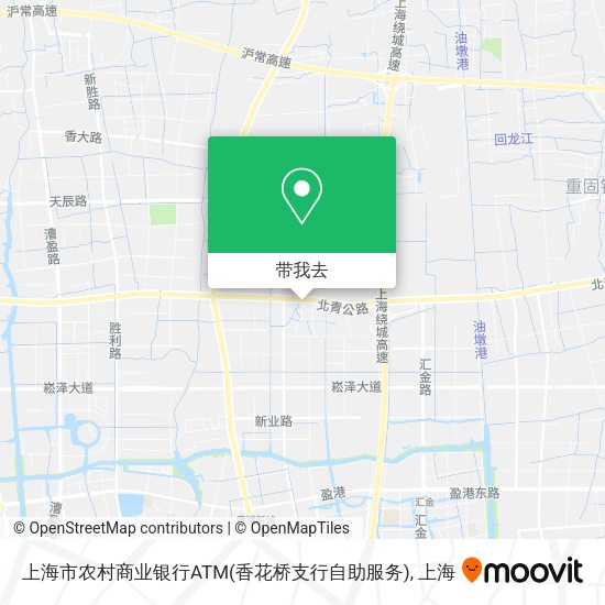 上海市农村商业银行ATM(香花桥支行自助服务)地图