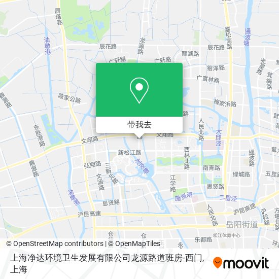 上海净达环境卫生发展有限公司龙源路道班房-西门地图