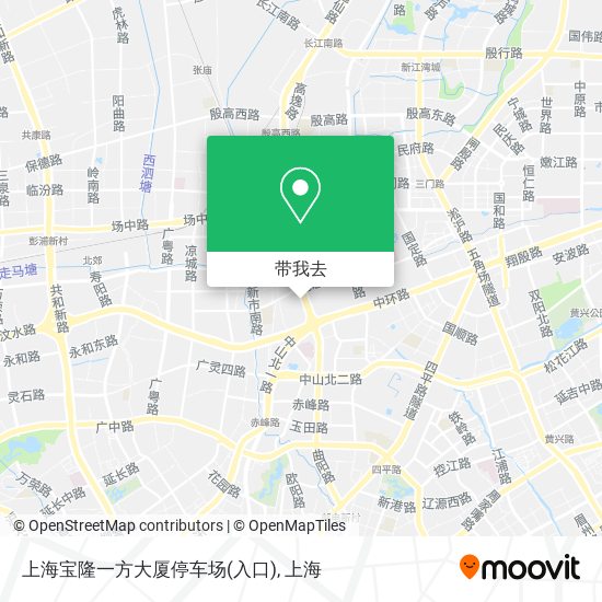 上海宝隆一方大厦停车场(入口)地图