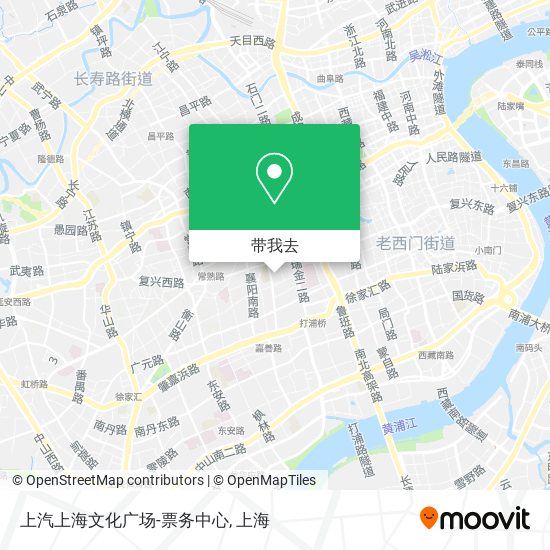 上汽上海文化广场-票务中心地图