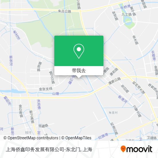 上海侨鑫印务发展有限公司-东北门地图