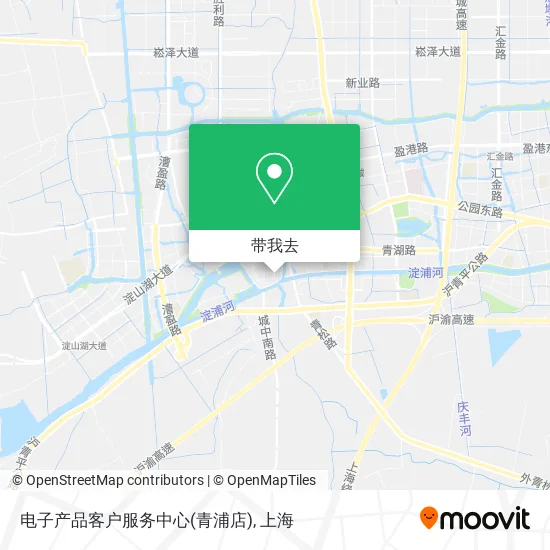 电子产品客户服务中心(青浦店)地图