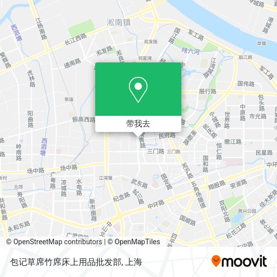 包记草席竹席床上用品批发部地图