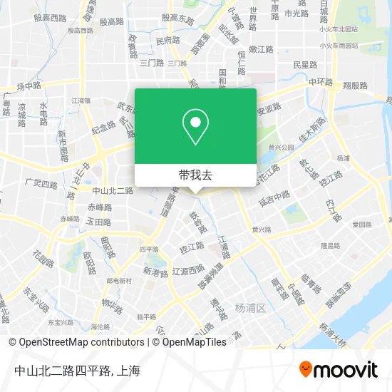 中山北二路四平路地图