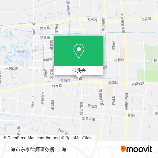 上海市东泰律师事务所地图